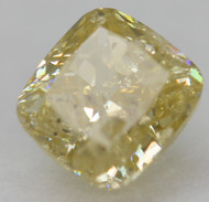 0.50 Carat Fancy Yellow Cushion Natural Earth Mined Loose Diamond For Ring 4.68X4.28mm *360 REAL VIDEO & PICTURES
