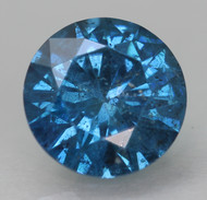 0.51 CARAT VIVID BLUE SI2 ROUND BRILLIANT NATURAL EARTH MINED LOOSE DIAMOND 5.27MM *360 PROFESSIONAL VIDEO & PICTURES