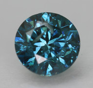 0.45 CARAT FANCY VIVID BLUE ROUND BRILLIANT NATURAL EARTH MINED LOOSE DIAMOND 4.87MM *360 PROFESSIONAL VIDEO & PICTURES