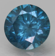 0.51 CARAT VIVID BLUE SI1 ROUND BRILLIANT NATURAL EARTH MINED LOOSE DIAMOND 5MM *360 PROFESSIONAL VIDEO & PICTURES