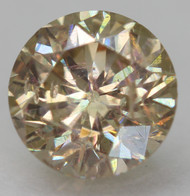 0.55 CARAT BROWN YELLOW SI1 ROUND BRILLIANT NATURAL EARTH MINED LOOSE DIAMOND 5.09MM *360 PROFESSIONAL VIDEO & PICTURES
