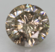 0.86 Carat Fancy Intense Brown Round Brilliant Natural EARTH MINED Loose Diamond 5.94mm *360 REAL VIDEO & PICTURES