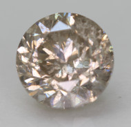 1.52 Carat Light Brown Round Brilliant Natural EARTH MINED Loose Diamond 6.84mm *360 PROFESSIONAL VIDEO & PICTURES