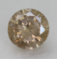 0.69 Carat Fancy Yellowish Brown Round Brilliant Natural EARTH MINED Loose Diamond 5.84mm *360 REAL VIDEO & PICTURES