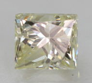 0.48 CARAT K COLOR VVS1 PRINCESS NATURAL EARTH MINED LOOSE DIAMOND FOR JEWELRY 4.15X3.48MM *360 REAL VIDEO & PICTURES