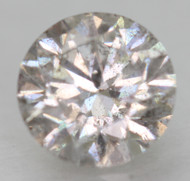 0.61 CARAT LIGHT SILVER SI2 ROUND BRILLIANT NATURAL EARTH MINED LOOSE DIAMOND 5.4MM *360 PROFESSIONAL VIDEO & PICTURES