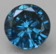 CERTIFIED 1.51 CARAT FANCY VIVID BLUE VS2 ROUND BRILLIANT NATURAL EARTH MINED LOOSE DIAMOND 7.26MM  *360 VIDEO & IMAGES