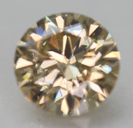 Certified 0.74 Carat Fancy Yellowish Brown VVS1 Round Brilliant Natural Loose Diamond 5.85mm  *360 REAL VIDEO & IMAGES