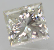 CERTIFIED 1.60 CARAT H COLOR VS1 PRINCESS NATURAL EARTH MINED LOOSE DIAMOND FOR RING 6.68X6.25MM  *360 VIDEO & IMAGES