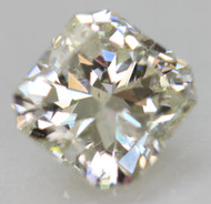 CERTIFIED 1.36 CARAT I COLOR SI1 RADIANT NATURAL EARTH MINED LOOSE DIAMOND FOR RING 6.61X6.42MM  *360 VIDEO & IMAGES