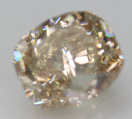 CERTIFIED 3.00 CARAT BROWN YELLOW VS2 CUSHION SHAPE NATURAL EARTH MINED LOOSE DIAMOND 8.39X7.32MM  *360 VIDEO & IMAGES