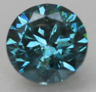 CERTIFIED 0.71 CARAT VIVID BLUE VS2 ROUND BRILLIANT NATURAL EARTH MINED LOOSE DIAMOND 5.52MM *360 REAL VIDEO & IMAGES