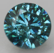 CERTIFIED 0.61 CARAT VIVID BLUE VS2 ROUND BRILLIANT NATURAL EARTH MINED LOOSE DIAMOND 5.29MM  *360 REAL VIDEO & IMAGES
