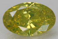 CERTIFIED 0.55 CARAT YELLOW GREEN VS1 OVAL NATURAL EARTH MINED LOOSE DIAMOND 6.86X4.55MM  *360 REAL VIDEO & IMAGES