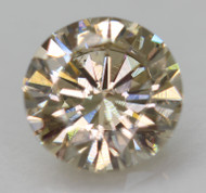 CERTIFIED 0.80 CARAT YELLOW BROWN VVS2 ROUND BRILLIANT NATURAL EARTH MINED LOOSE DIAMOND 6.08MM  *360 VIDEO & IMAGES