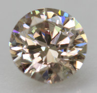 CERTIFIED 0.72 CARAT YELLOW BROWN VVS2 ROUND BRILLIANT NATURAL EARTH MINED LOOSE DIAMOND 5.76MM  *360 VIDEO & IMAGES