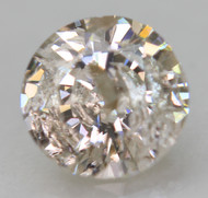 0.67 Carat Top Top Light Brown Round Brilliant Natural EARTH MINED Loose Diamond 5.71mm *360 REAL VIDEO & PICTURES