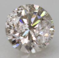 0.52 Carat Top Top Light Brown Round Brilliant Natural EARTH MINED Loose Diamond 5.13mm *360 REAL VIDEO & PICTURES