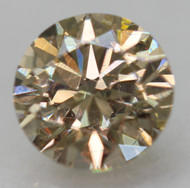 0.50 CARAT FANCY INTENSE YELLOWISH BROWN VVS2 ROUND BRILLIANT NATURAL EARTH MINED LOOSE DIAMOND 5.09MM *360 VIDEO & PICS