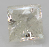 0.86 Carat F Color Princess Natural EARTH MINED Loose Diamond For Jewelry 5.21X5.10mm *360 PROFESSIONAL VIDEO & PICTURES