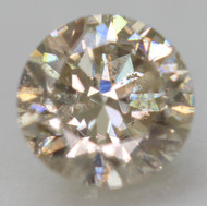 0.58 CARAT FANCY BROWNISH YELLOW SI2 ROUND BRILLIANT NATURAL EARTH MINED LOOSE DIAMOND 5.25MM *360 REAL VIDEO & PICTURES