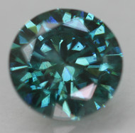 0.46 CARAT FANCY VIVID BLUE SI2 ROUND BRILLIANT NATURAL EARTH MINED LOOSE DIAMOND 4.94MM *360 REAL VIDEO & PICTURES