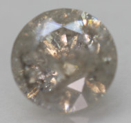 1.04 Carat Fancy Gray Round Brilliant Natural EARTH MINED Loose Diamond 6.39mm *360 PROFESSIONAL VIDEO & PICTURES