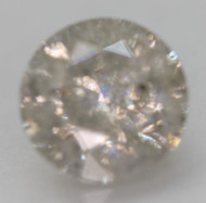 1.08 Carat Light Gray Round Brilliant Natural EARTH MINED Loose Diamond 6.48mm *360 PROFESSIONAL VIDEO & PICTURES