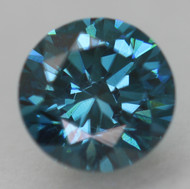 0.46 CARAT FANCY VIVID BLUE VVS2 ROUND BRILLIANT NATURAL EARTH MINED LOOSE DIAMOND 4.84MM *360 REAL VIDEO & PICTURES