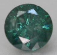 1.13 CARAT FANCY VIVID BLUEISH GREEN ROUND BRILLIANT NATURAL EARTH MINED LOOSE DIAMOND 6.43MM *360 REAL VIDEO & PICTURES