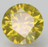 0.06 Carat Fancy Greenish Yellow VS1 Round Brilliant Natural EARTH MINED Loose Diamond 2.44mm *REAL IS A DIAMOND