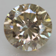 CERTIFIED 1.29 CARAT YELLOW BROWN VS1 ROUND BRILLIANT NATURAL EARTH MINED LOOSE DIAMOND 6.74MM *360 REAL IMAGES & VIDEO
