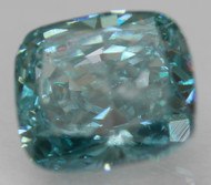 CERTIFIED 1.77 CARAT SKY BLUE SI1 CUSHION SHAPE NATURAL EARTH MINED LOOSE DIAMOND 7.47X6.5MM  *360 REAL IMAGES & VIDEO