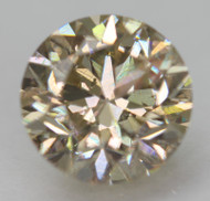 CERTIFIED 1.28 CARAT YELLOW BROWN VS1 ROUND BRILLIANT NATURAL EARTH MINED LOOSE DIAMOND 6.71MM  *360 REAL IMAGES & VIDEO