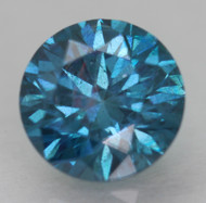 CERTIFIED 0.57 CARAT VIVID BLUE VS1 ROUND BRILLIANT NATURAL EARTH MINED LOOSE DIAMOND 5.26MM  *360 REAL IMAGES & VIDEO