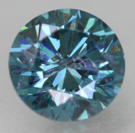 0.30 CARAT FANCY VIVID BLUE VVS2 ROUND BRILLIANT NATURAL EARTH MINED LOOSE DIAMOND 4.28MM *360 REAL VIDEO & PICTURES