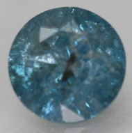 1.05 CARAT FANCY VIVID BLUE ROUND BRILLIANT NATURAL EARTH MINED DIAMOND FOR RING 6.39MM *360 REAL VIDEO & PICTURES