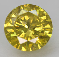 0.47 CARAT CANARY YELLOW SI1 ROUND BRILLIANT NATURAL EARTH MINED LOOSE DIAMOND 5.11MM *360 REAL VIDEO & PICTURES