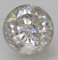 0.68 Carat Light Silver Round Brilliant Natural EARTH MINED Loose Diamond For Ring 5.29mm *360 REAL VIDEO & PICTURES