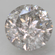 0.49 Carat Light Silver Round Brilliant Natural EARTH MINED Loose Diamond For Ring 4.84mm *360 REAL VIDEO & PICTURES