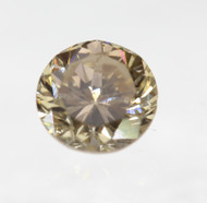 0.07 Carat Fancy Brown Round Brilliant Natural EARTH MINED Loose Diamond For Ring 2.77mm