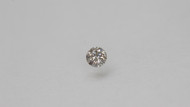 0.17 Carat Fancy Silver Round Brilliant Natural EARTH MINED Loose Diamond For Ring 3.79mm