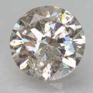 0.51 Carat Light Gray Round Brilliant Natural EARTH MINED Loose Diamond For Ring 5.02mm