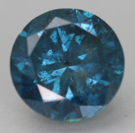 CERTIFIED 1.50 CARAT VIVID BLUE SI2 ROUND BRILLIANT NATURAL EARTH MINED LOOSE DIAMOND 7.05MM  *360 REAL IMAGES & VIDEO