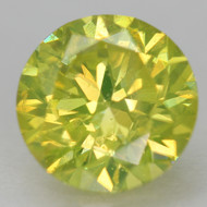 CERTIFIED 0.87 CARAT CANARY YELLOW VS2 ROUND BRILLIANT NATURAL EARTH MINED LOOSE DIAMOND 6.03MM *360 IMAGES & VIDEO