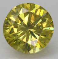 CERTIFIED 0.71 CARAT YELLO GREEN VVS2 ROUND BRILLIANT NATURAL EARTH MINED LOOSE DIAMOND 5.77MM  *360 REAL IMAGES & VIDEO