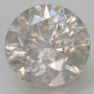 CERTIFIED 1.30 CARAT I COLOR SI2 ROUND BRILLIANT NATURAL EARTH MINED LOOSE DIAMOND FOR JEWELRY 6.78MM  *360 PICS & VIDEO