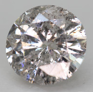CERTIFIED 1.24 CARAT FANCY SILVER SI2 ROUND BRILLIANT NATURAL EARTH MINED LOOSE DIAMOND 7.3MM  *360 REAL IMAGES & VIDEO