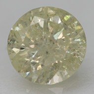 0.58 Carat Light Yellow Round Brilliant Natural EARTH MINED Loose Diamond For Ring 5.13mm *360 REAL IMAGES & VIDEO