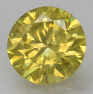 0.40 CARAT CANARY YELLOW VS2 ROUND BRILLIANT NATURAL EARTH MINED LOOSE DIAMOND 4.76MM *360 PROFESSIONAL IMAGES & VIDEO
